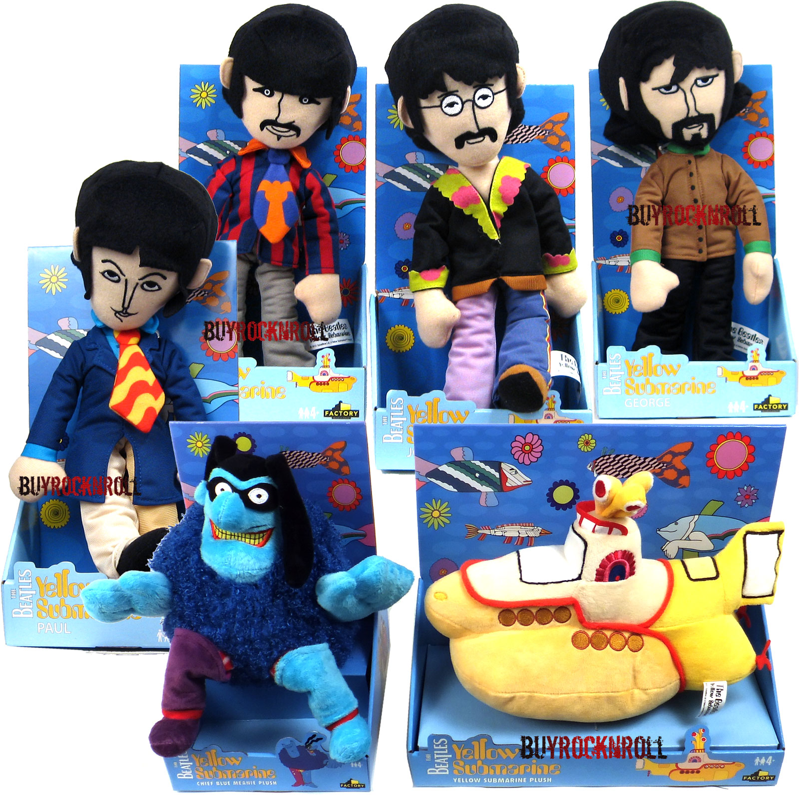 Beatles Collectors MemorabiliaYellow Submarine Plush Collection Doll