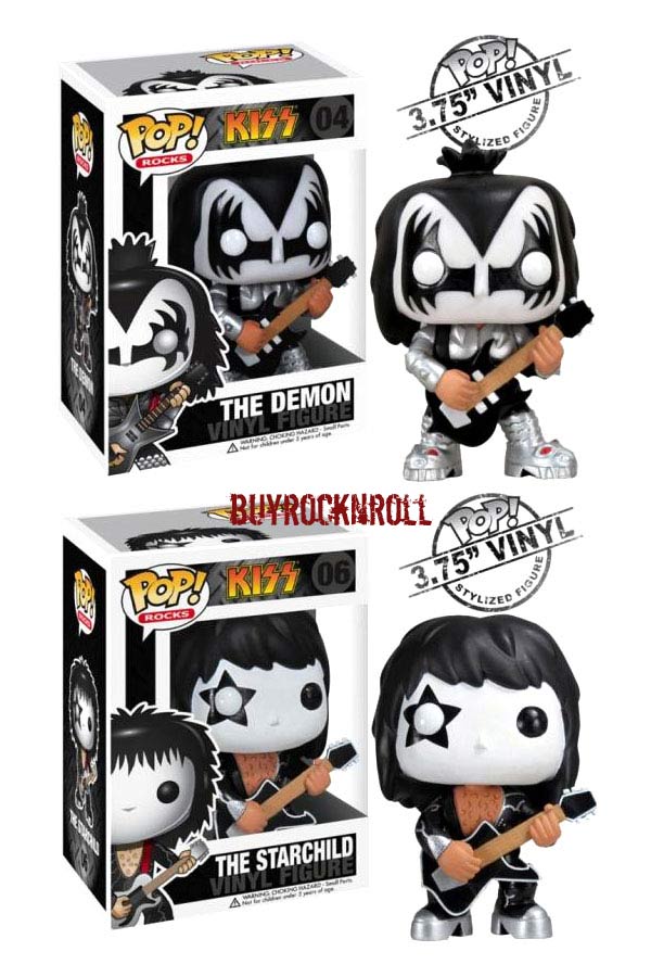 funko kiss pop! rock vinyl figures gene paul peter ace