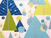 blue yellow gift wrp