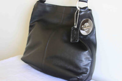 Black Leather Shoulder Bags on Proshopper66224   Coach Peyton Black Leather Shoulder Bag 14502 New