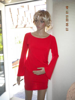 Victoria Secret moda drop waist dress RED size XSmall