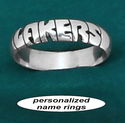 Personalized Sterling Silver Name Ring / Promise r