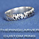 Personalized Sterling Silver Name Ring / Promise r