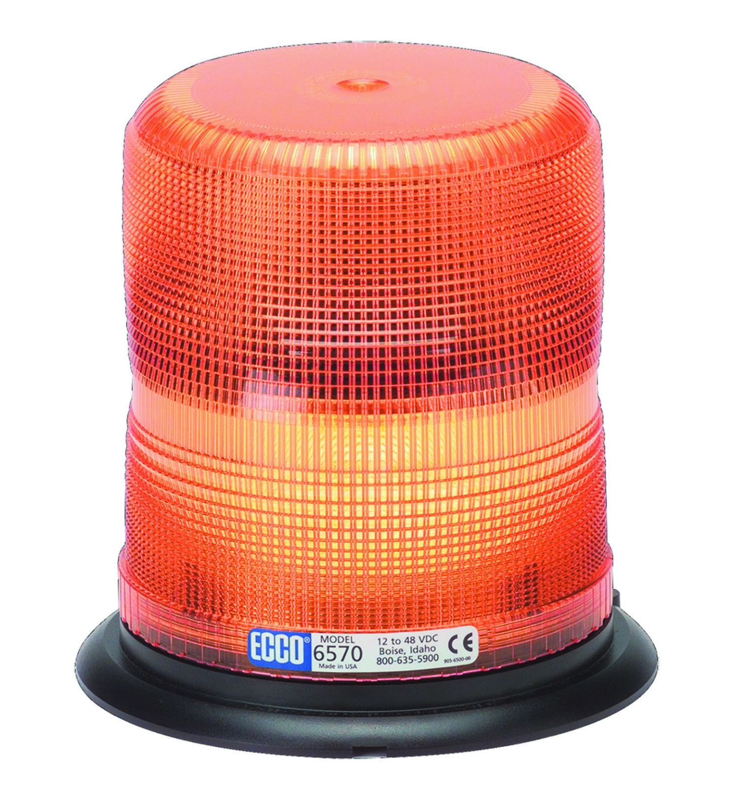 Ecco 6570A Amber Strobe Light Lamp Emergency Warning Beacon 1248V Dbl