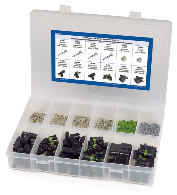 Grote 836536 Weather Pack 250 Pc Terminal Repair Kit Pigtail Harness