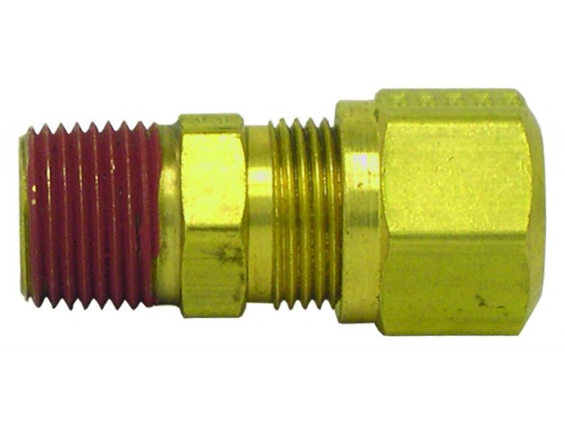 50 DOT Nylon Air Brake Tubing Fittings Male Connector 1/4" OD Tube x 1/