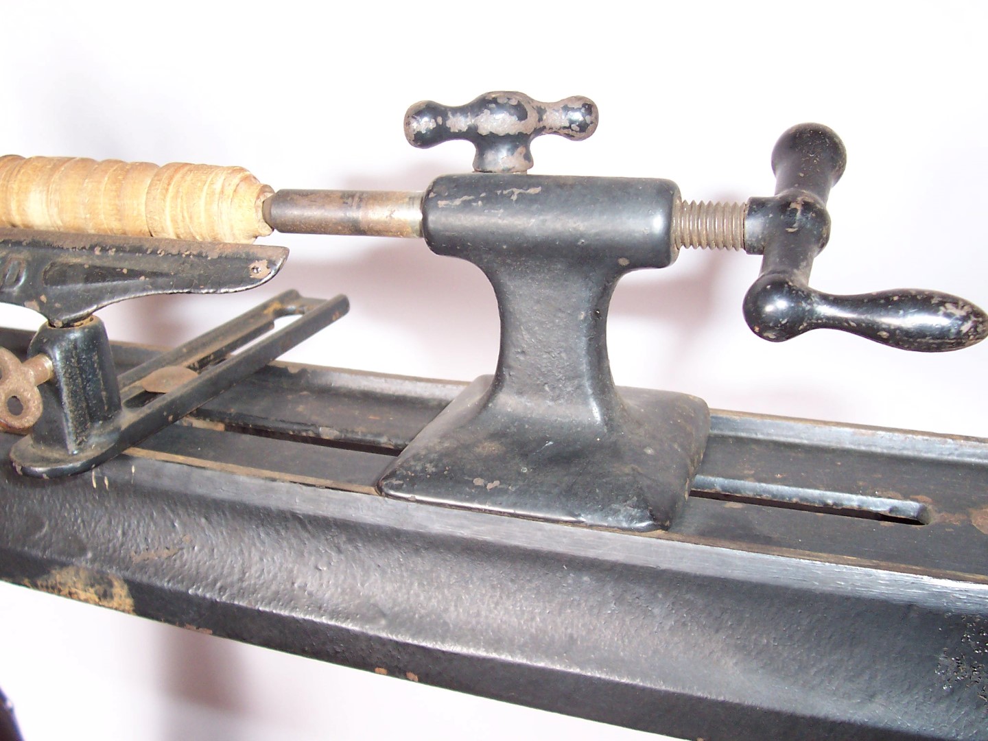 Millers Falls Antique Treadle Wood Lathe Goodell Improved Working, Nice