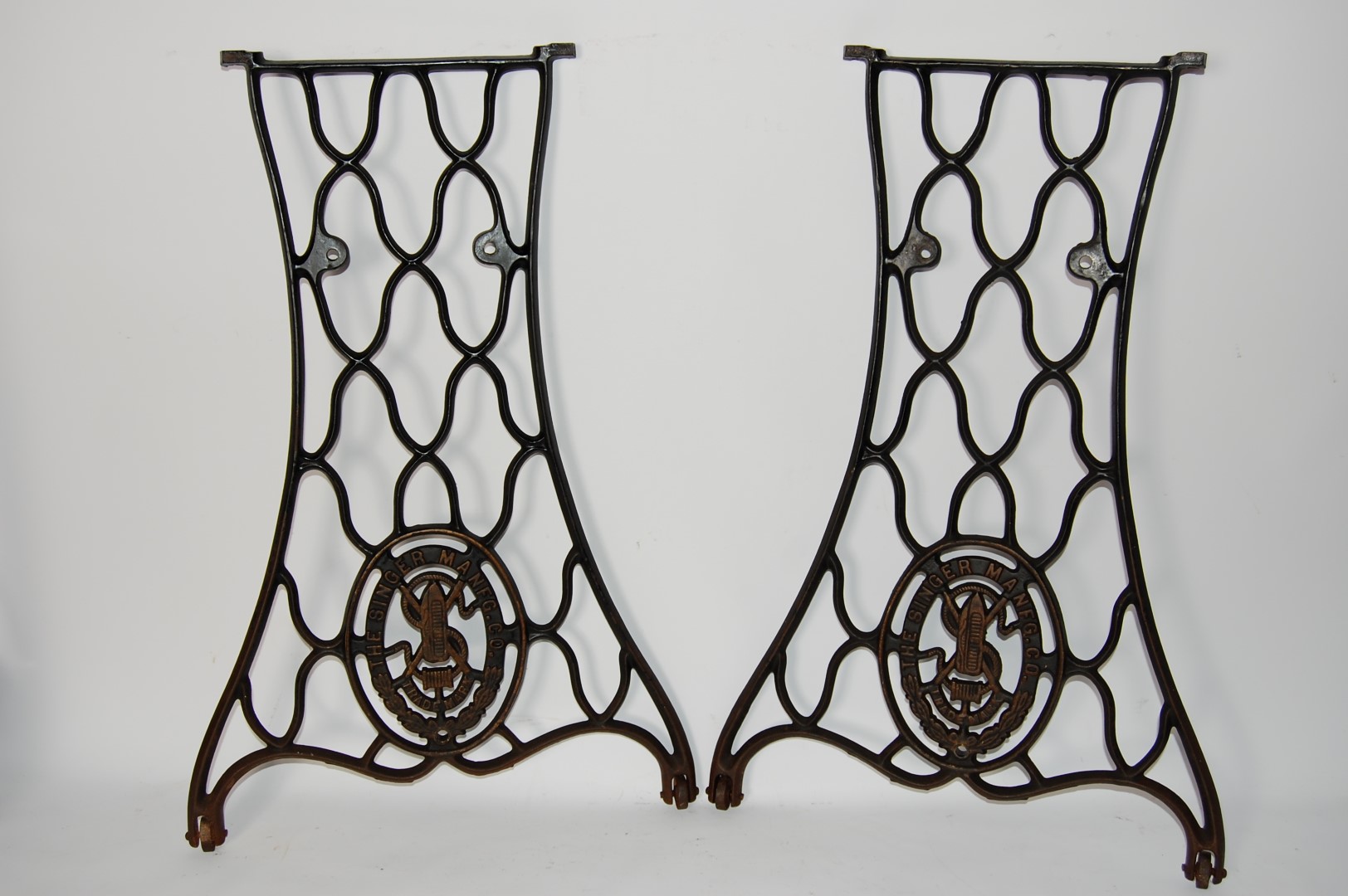 Antique Singer Cast Iron Sewing Machine Legs Vintage Industrial