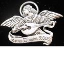 Anno Domini Angel Sterling Ornament 2000 US Histor