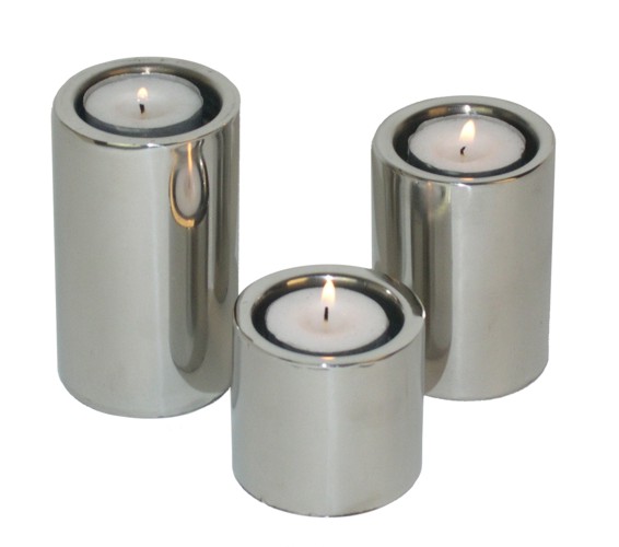 Stainless Steel Candle Holders Modern Home Art Deco eBay