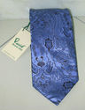 NEW 5 DANIEL MILANO ITALY BLUE SILK DRESS TIE~S