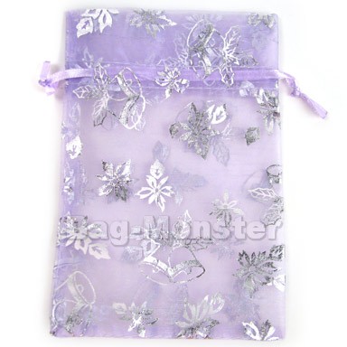 ... monster.net : 10 PURPLE Christmas Organza Pouches Gift Wraps Bag 6x9