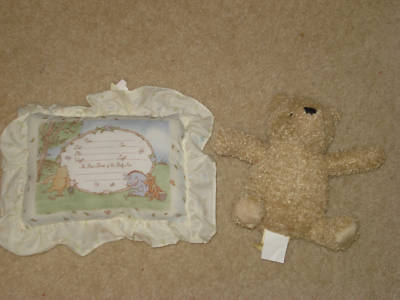Classic Pooh Baby Bedding on Steal A Deal     New   Classic Pooh Fleece Blanket Plush Bear Pillow