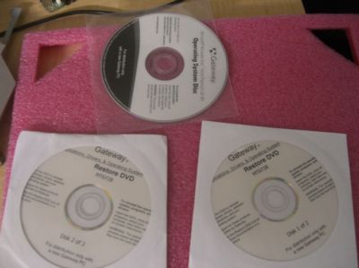 eben74 : Gateway MA8 MT6728 Restore DVD Application, Drivers Ope