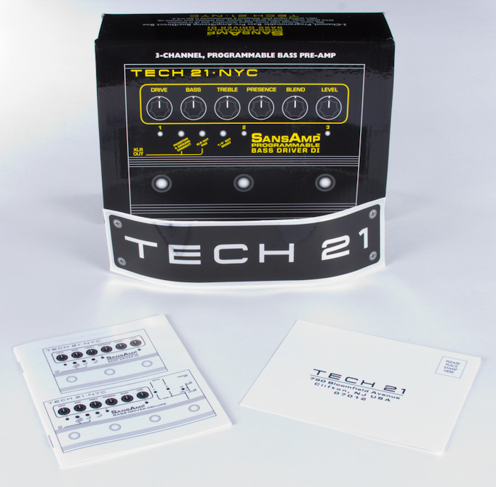 TECH 21 NYC SANSAMP PROGRAMMABLE BASS DRIVER DI - 3 CHANNELS - NEW ...