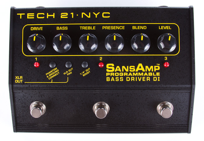 Tech 21 NYC SansAmp Programmable Bass Driver Di 3 Channels New PBDR ...