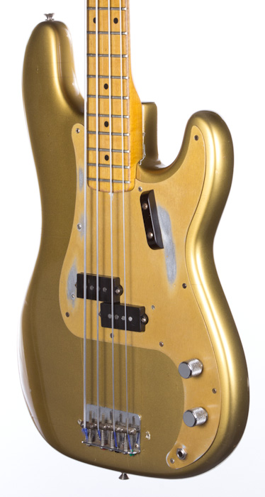 1958 Fender Precision Bass Shoreline Gold Refin Excellent Player ★☆★☆ Ebay