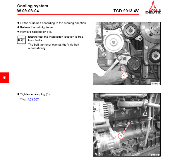 DEUTZ TCD 2013 4V Engine Digital Factory Workshop Repair Service Manual