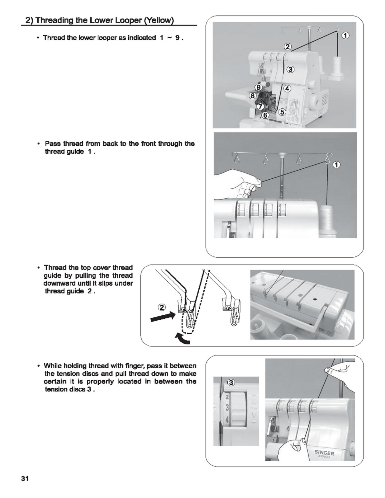 Singer Sewing Machine Manual CD Singer 14SH644 14SH654 Overlock Owners