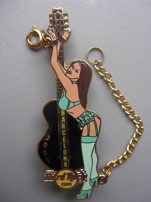 Hard Rock Cafe Barcelona Bondage Chain Sexy Girl Pin Price 7995