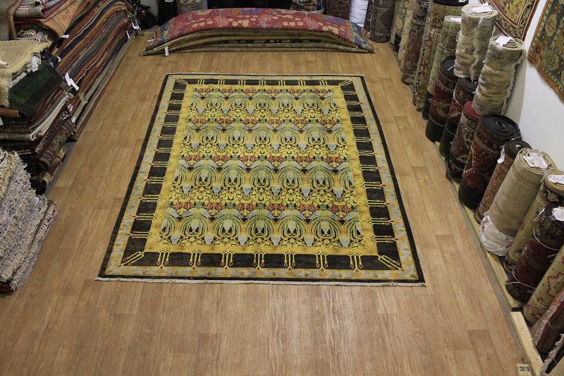 MASTERPIECE MISSION STYLE! 9X12 ART & CRAFT ORIENTAL AREA RUG WOOL