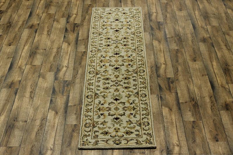 HANDMADE FLORALCREAM RUNNER 2X10 OUSHAK PERSIAN ORIENTAL AREA RUG WOOL