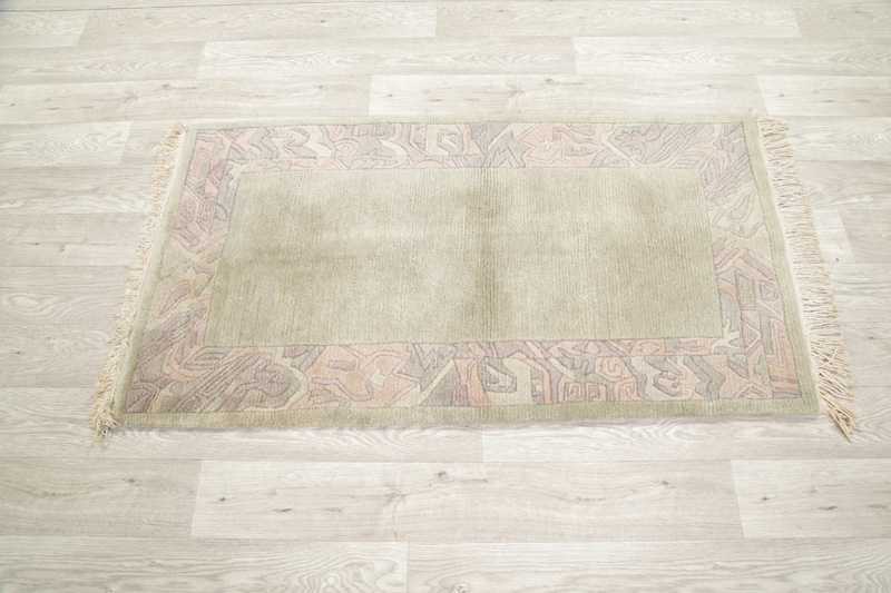 Thick Pile Plush Sage Green 3x5 Nepal Tibet Oriental Area Rug Carpet 4