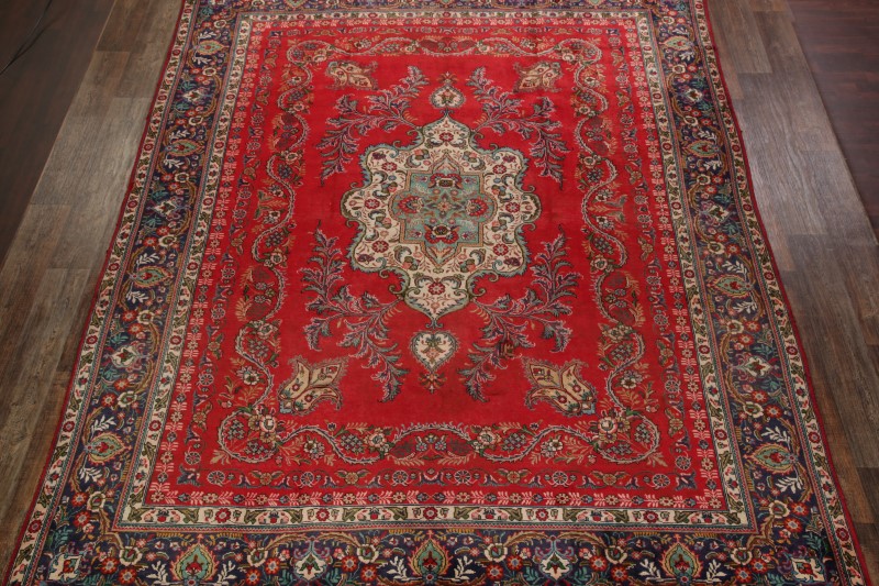 Large Geometric 10x13 Tabriz Persian Oriental Area Rug Carpet 12' 10" x