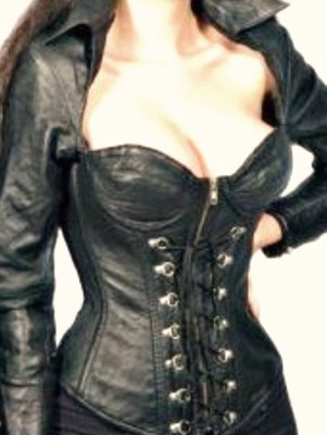 Corset Leather Jacket 113