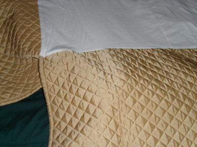 Queen Size  Measurement on Tootie24   Waverly Gold Quilted Bed Skirt   Queen