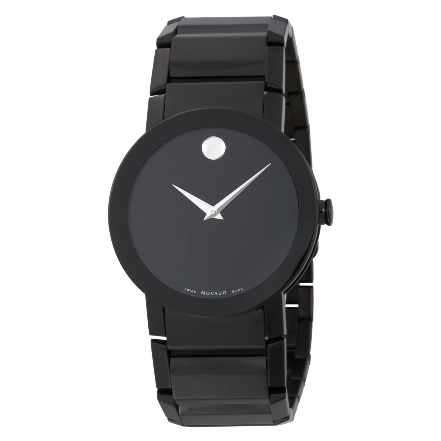 Movado Men's 606307 Sapphire PVD Black PVD Bracelet Black Dial Watch