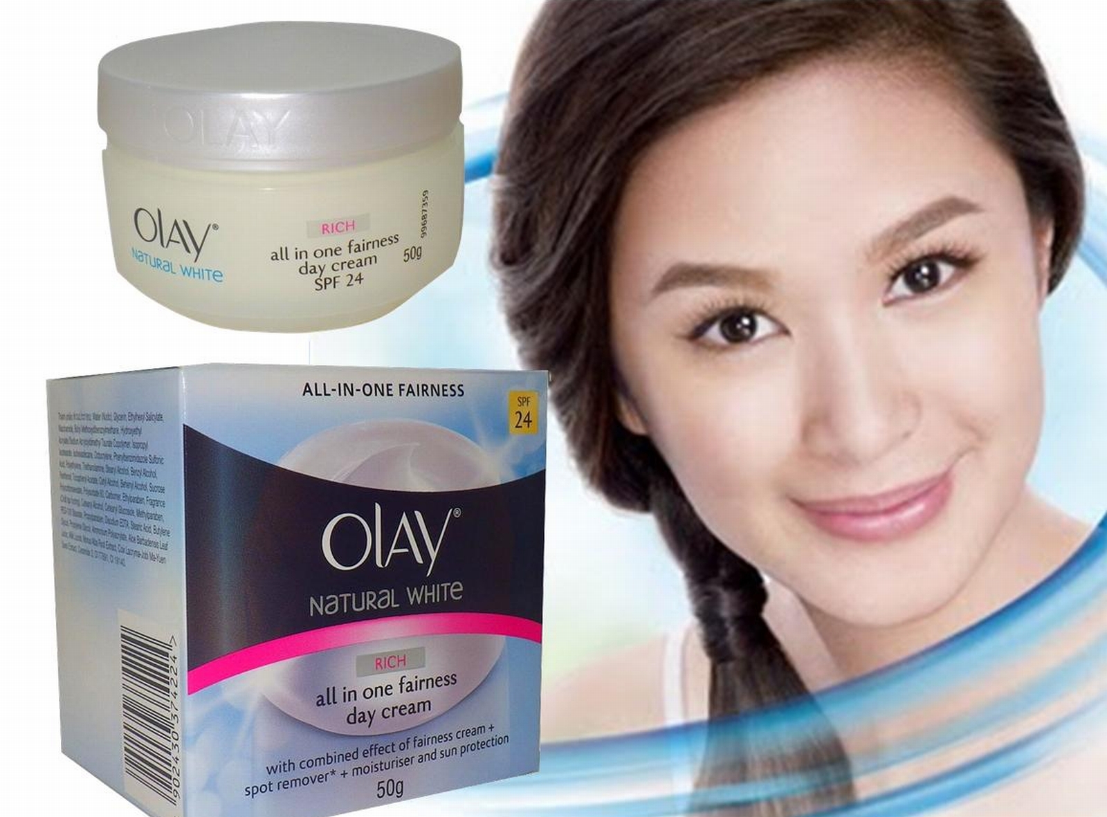  Health Spa : 50g OLAY FACE Whitening Day Cream Natural White Skin