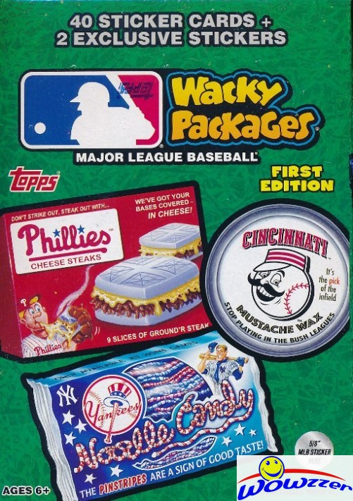 (6)2016 Topps Wacky Packages MLB Baseball EXCLUSIVE Factory Sealed Value Boxes eBay