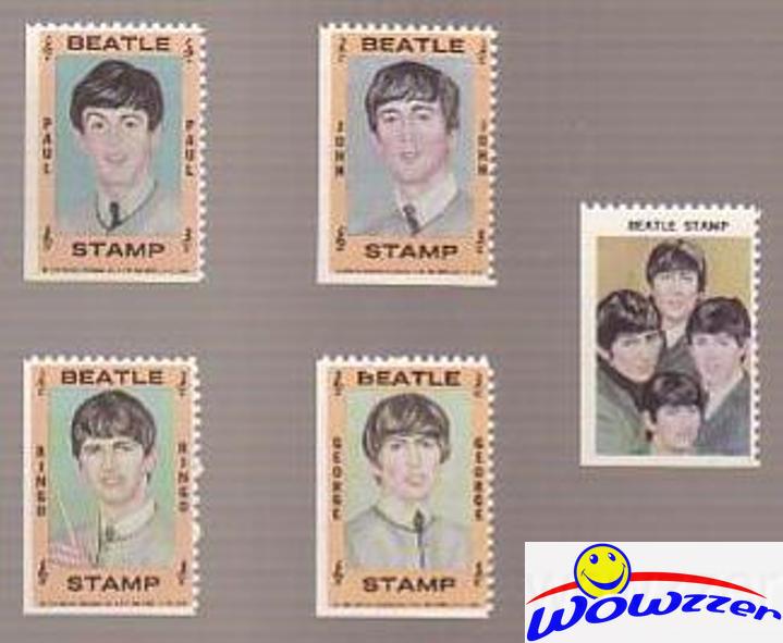 5 1964 Hallmark Beatles Stamps 5 Piece Sets Lennon Mccartney Ringo eBay
