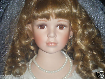 mistys trinkets and more : VINTAGE 28quot; PORCELAIN WEDDING DOLL SEYMOUR 