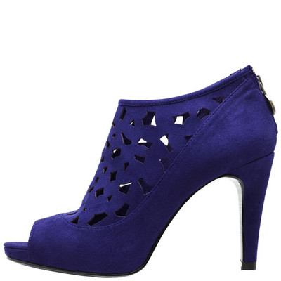 NEW LELA ROSE Payless Heels Shooties Boots Purple Blue Indigo 8.5 ...