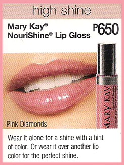  Gloss on Lip Gloss Net Wt 27 Fl Oz Price   15 00 Mary Kay Nourishine Lip Gloss