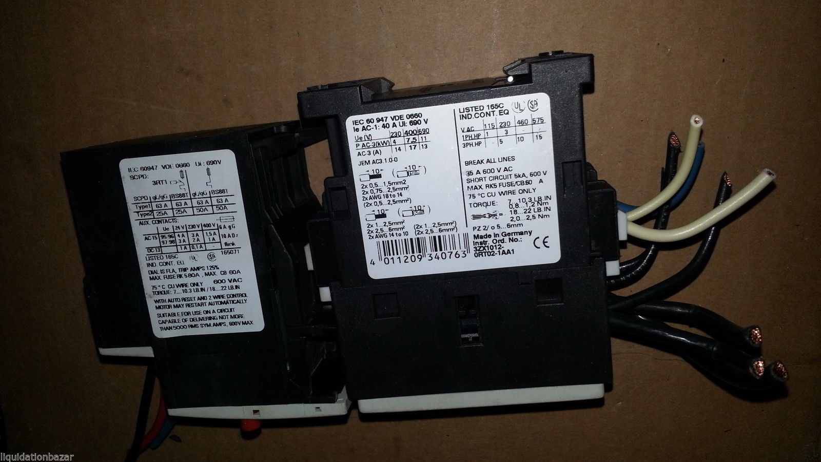 liquidationbazar : SIEMENS 3ZX1012-0RT02-1AA1 CONTACTOR with 3zx1012 ...