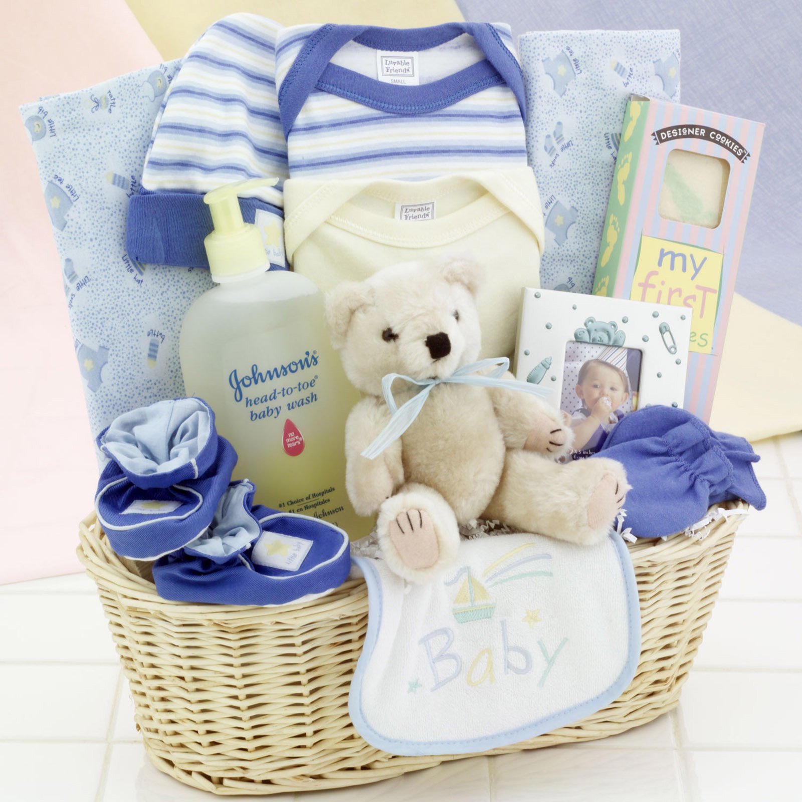 baby clothes gift basket
