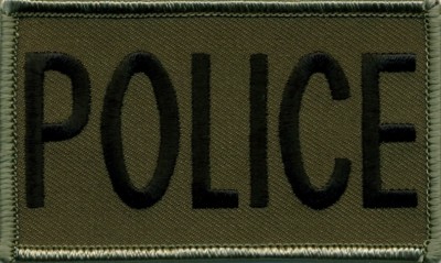 Police Subdued Patch With Velcro, Free Shipping!!!, Pathfinder Tactical