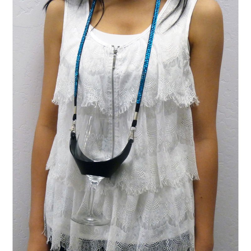 THE ORIGINAL DRINK SLING HANDS FREE BLING LANYARD WITH ...