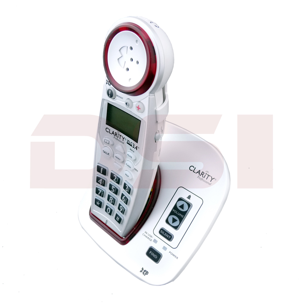 Clarity XLC3.4 DECT 6.0 Amplified Extra Loud Cordless Phone w/ Talking