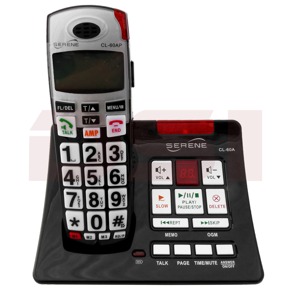 Serene Innovations CL60A Amplified Loud Cordless Phone