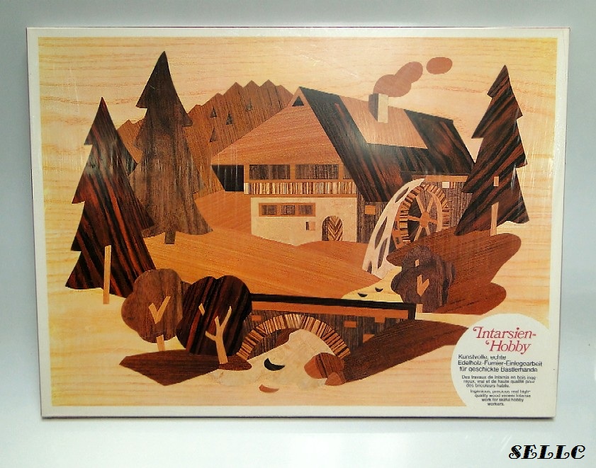 Wood Carver Tools Steeb Germany Water Wheel Mill Marquetry Veneer Kit