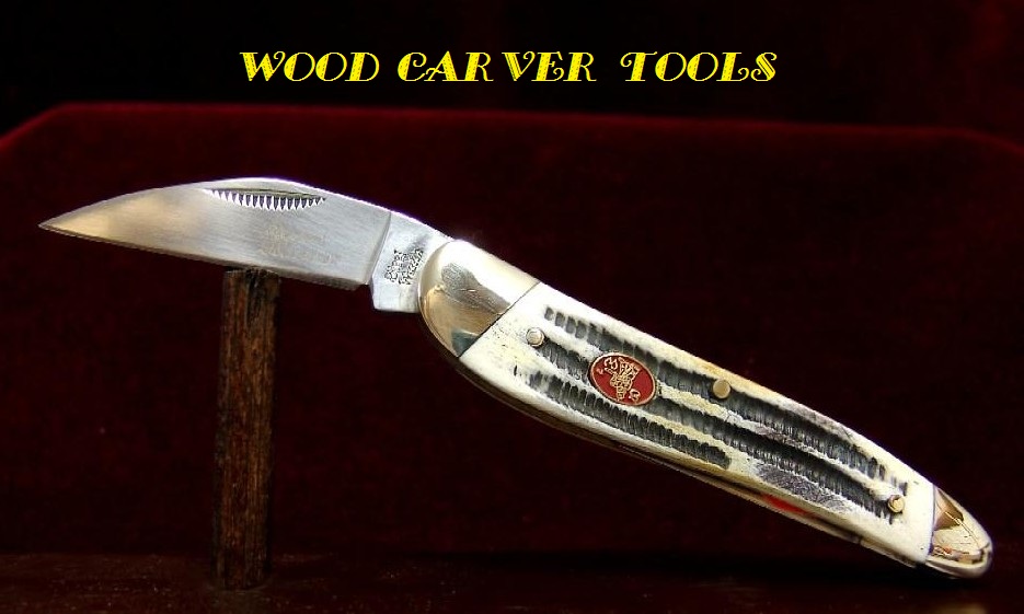 Wood Carver Tools 3.75" Jigged White Bone Wharncliffe Whittling