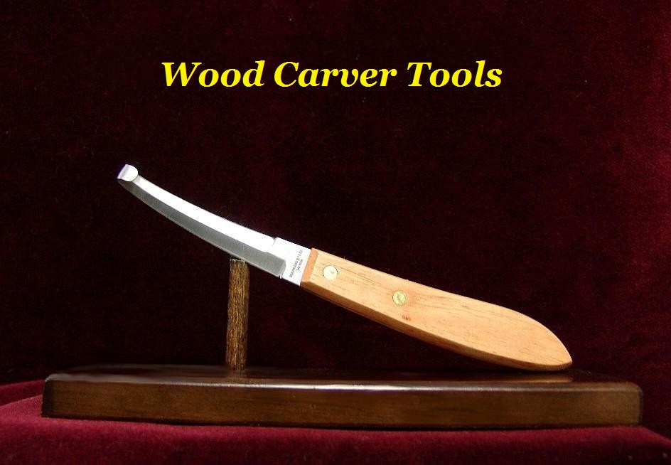 Wood Carver Tools WCT Double 5/8" Edge Curved Hooked Wood Carving Knife