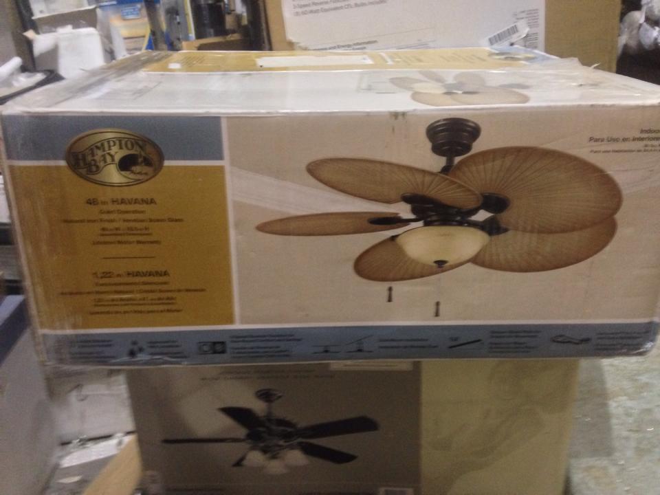 Hampton Bay 51227 Havana 48 In Outdoor Natural Iron Ceiling Fan Outdoor Natural Ir Hampton Bay 51227 Havana 48 In