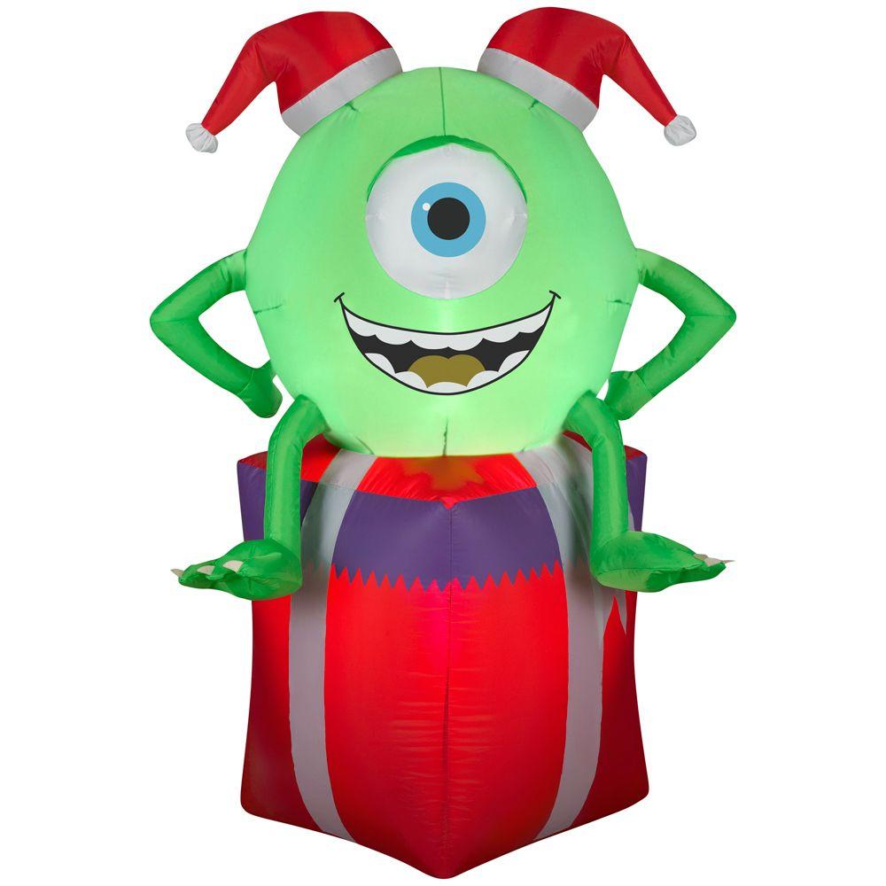 Gemmy Airblown Inflatable Christmas Disney Monsters University Mike 3.5