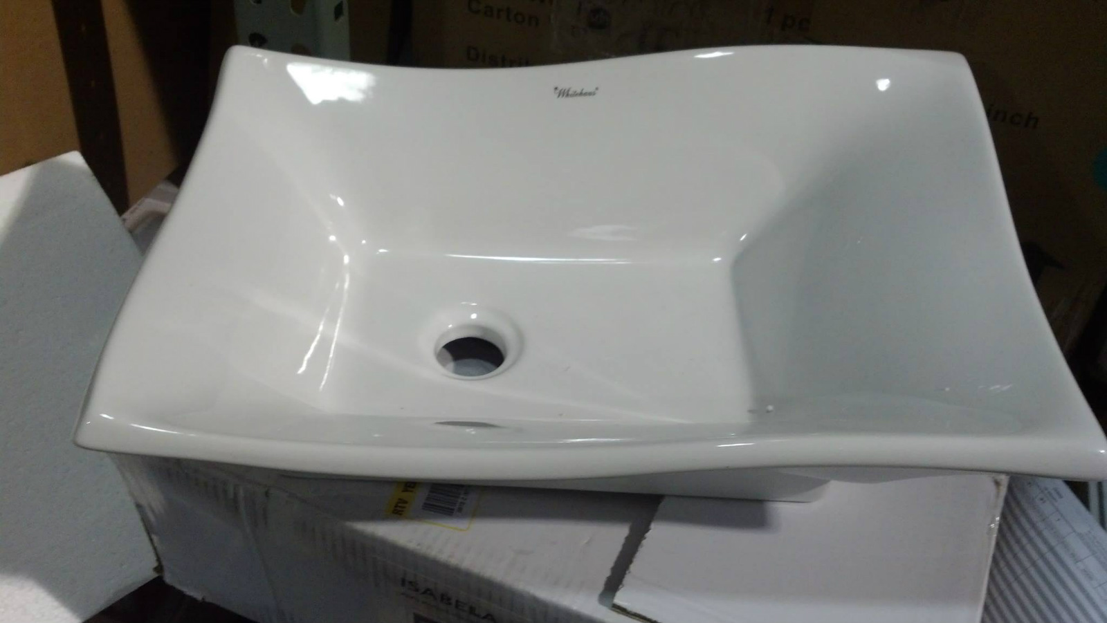 Whitehaus WHKN1078WH AboveMount Bathroom Sink in White PPPAEB DONE , Avi Depot=Much More Value Whitehaus WHKN1078WH AboveMount Bathroom Sink in White PPPAEB DONE , Avi Depot=Much More Value
