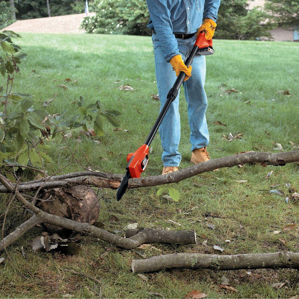 BLACK & DECKER LPP120B 8 in. 20Volt Cordless Lithiumion Pole Saw PPP